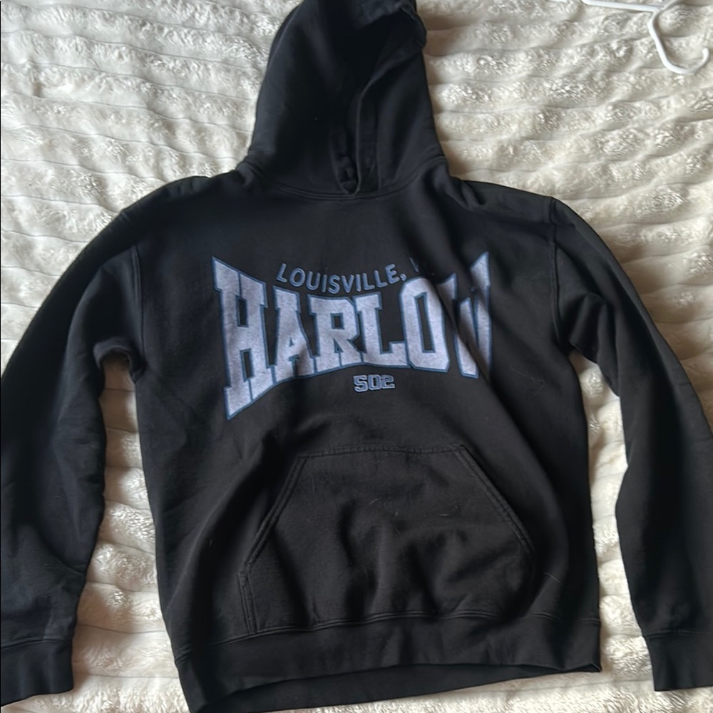 Harlow Black Hoodie Sweater